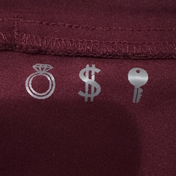 Figs Women's Straight Leg Pants - Burgundy - Picture 12 of 13